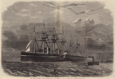 Die Great Eastern verlässt Southampton Water nach New York auf ihrer ersten Reise von Edwin Weedon